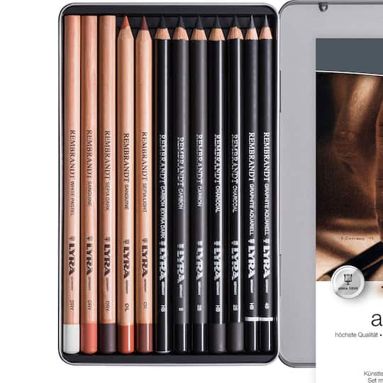 Lyra 5mm Rembrandt Art Special Sketching Pencils Tin Set